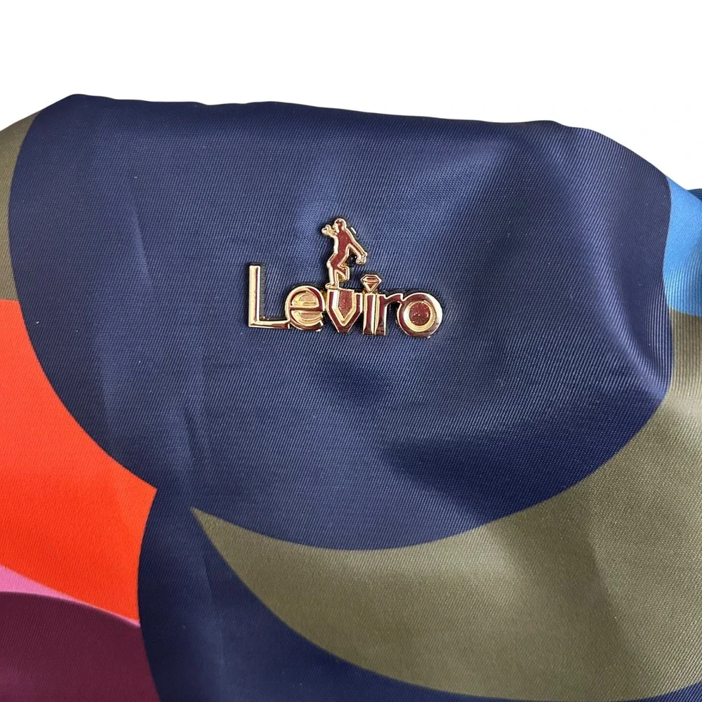 Leviro Womens Convertible Anti Theft Backpack PurseColorful Geometric Print NWOT